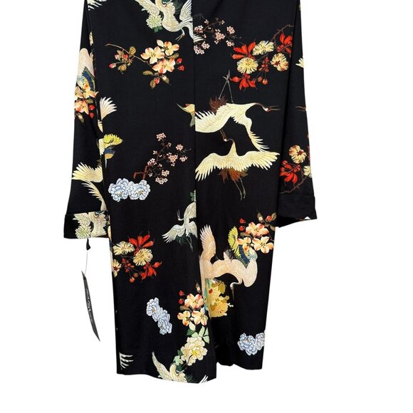 NEW Rara Avis by Iris Apfel Pants Plus Size 24W Asian Cranes Black Artsy Flare - Picture 13 of 13
